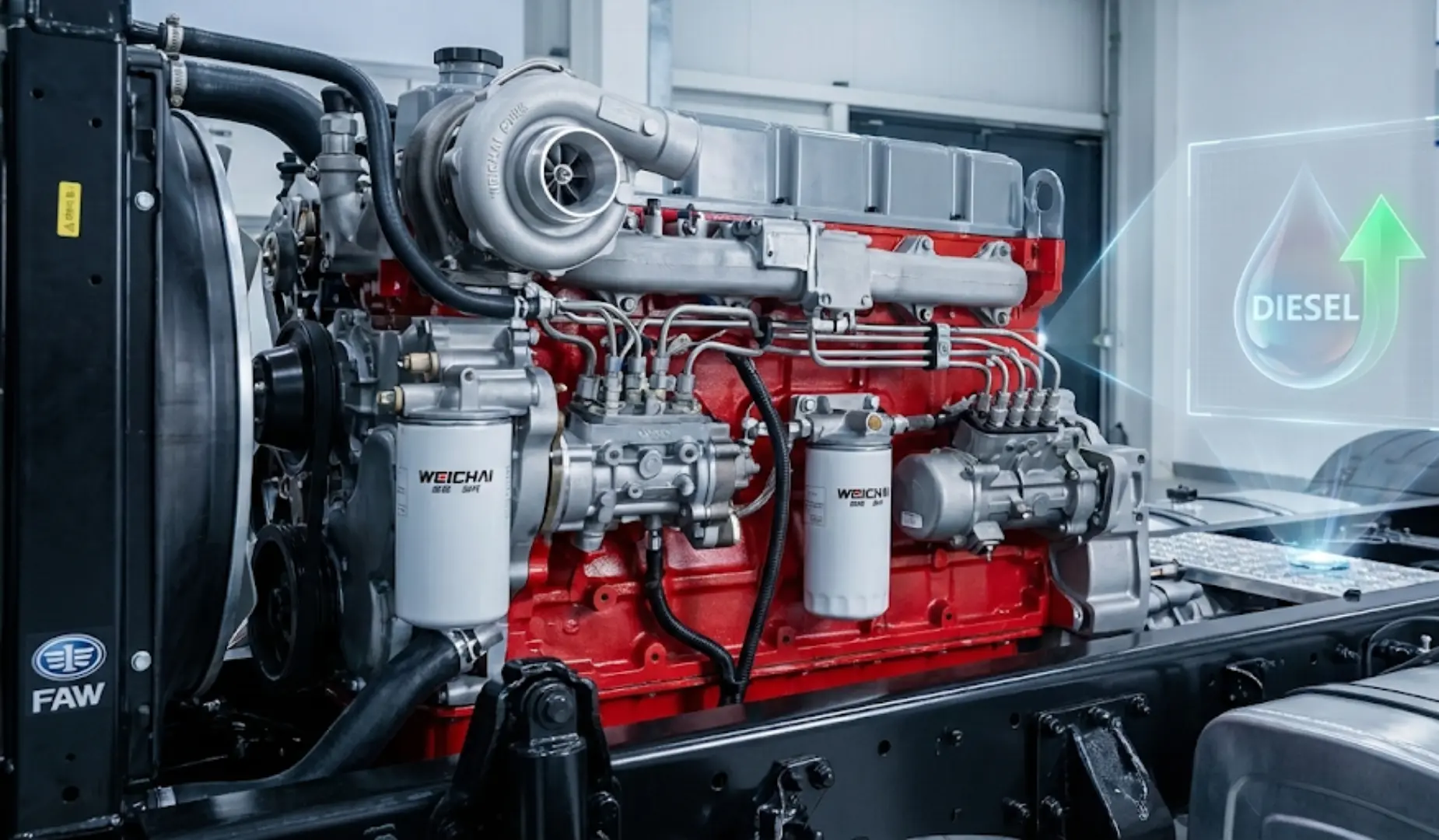 Rendimiento combustible camiones carga