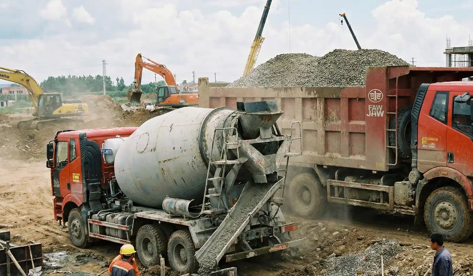 Camión olla concreto